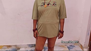Indian Desi chubby MILF bhabhi fucked hard by devar, big ass, loud moaning homemade sex video.